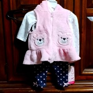 Young hearts 12 month girls 3 pc outfit